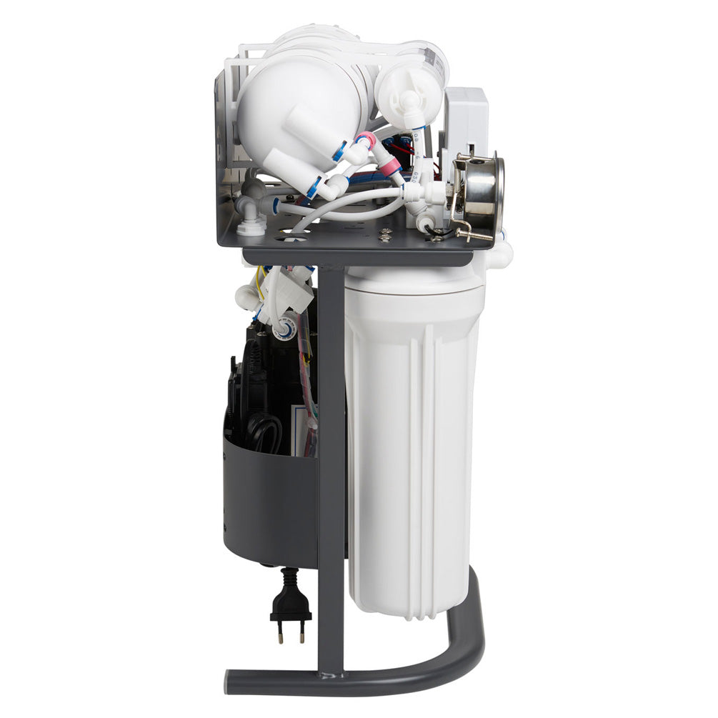 Impianto a osmosi inversa Direct Flow PUR Booster a 5 stadi 600 GPD, uscita a destra