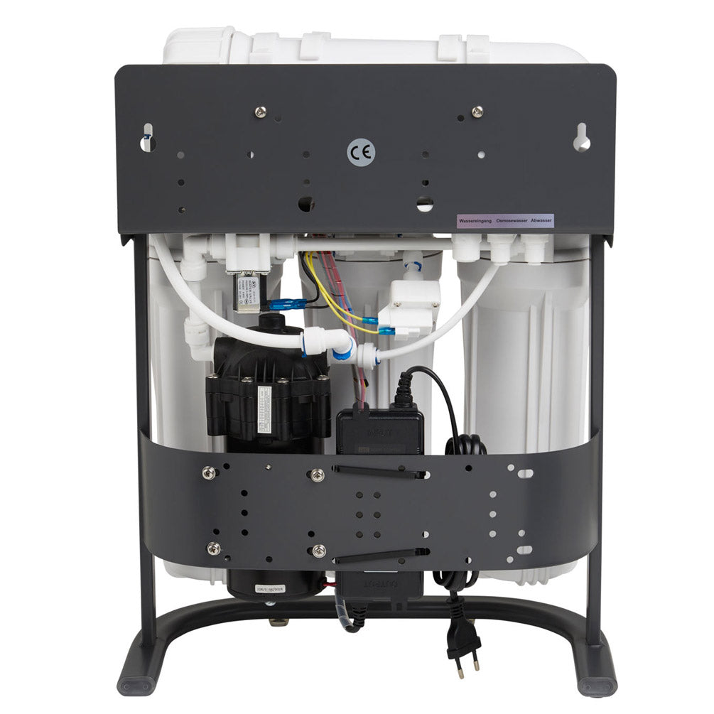 Impianto a osmosi inversa Direct Flow con booster, 5 stadi, 600 GPD - posteriore