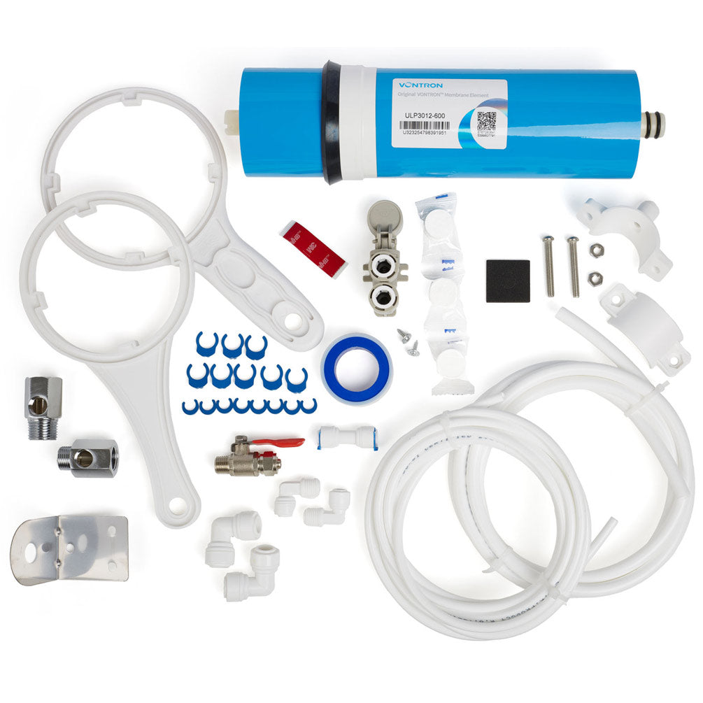 PUR Booster 5 Stufen 600 GPD flusso diretto impianto a osmosi - kit