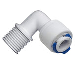 Adattatore a L per tubo da 3/8 pollici con filettatura da 3/8 pollici