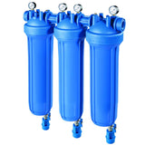 DP BIG S M 20 TRIO 1"1/2 IN AB Hochleistungs-Filtergehäuse mit vier Manometern