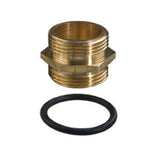 DN 3/4" 2 x nippli doppi in ottone esagonale 3/4" pollici filettatura esterna - con O-ring