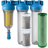 HYDRA BIG Ironmaster 1” - filtro ferro per acqua di pozzo da 20 pollici, filtro per acqua domestica