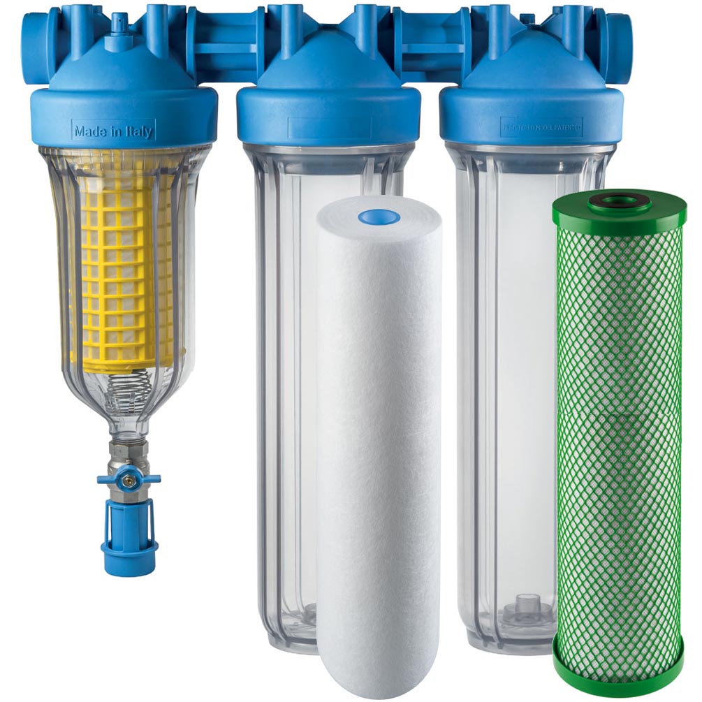 HYDRA BIG TRIO Scalemaster 1” - filtro anticalcare per acqua da 20 pollici