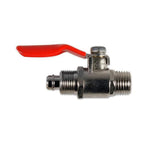 Adattatore per tubo con valvola a sfera 1/4" AG 3/8".