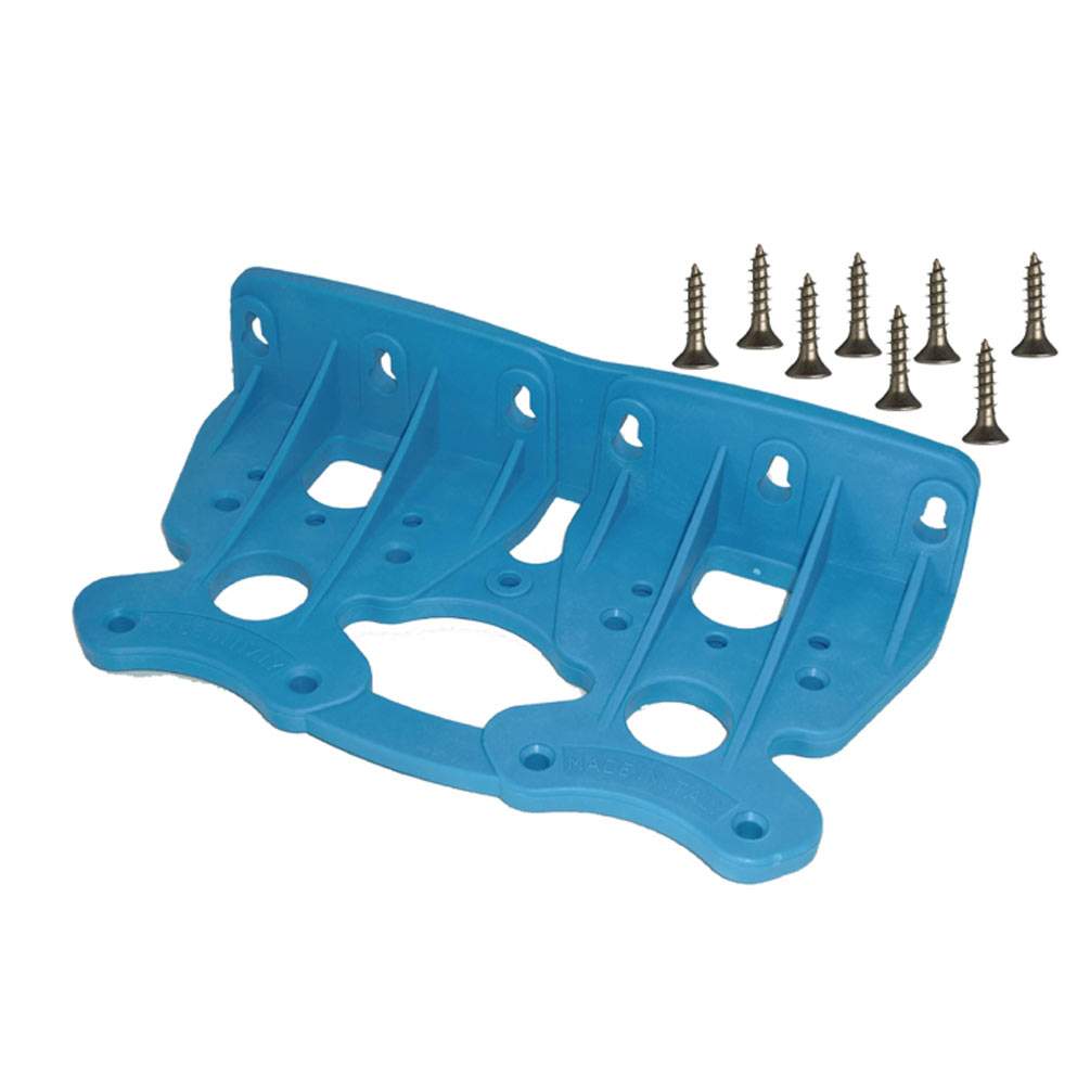 W2 - Supporto da parete (blu) per alloggiamento filtro doppio