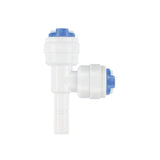 Adattatore a T 1/4" x 1/4" x 1/4" raccordo angolare per tubo con clip di sicurezza