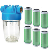 DP 5 - Filtro acqua CTO 10 mcr 3/4" - blocco carbone attivo