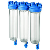 DP BIG S 20 TRIO 1" IN TS corpo filtro ad alte prestazioni con filettatura da 1 pollice e rubinetto di scarico